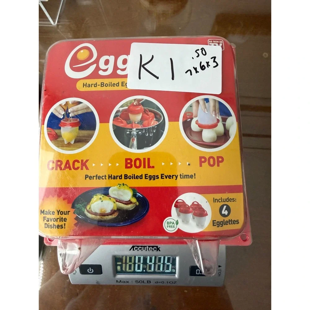 Egglettes Hard Boiled Eggs‎ Without the Shell Maker BPA Free New